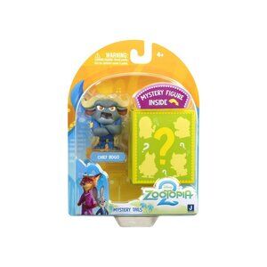 Disney Zootopia 2 Movie Mystery Tails 2" CHIEF BOGO & Mystery Figure Set